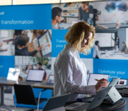 Stoisko firmy Microsoft